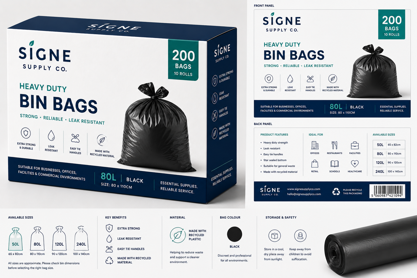 Heavy Duty Bin Bags